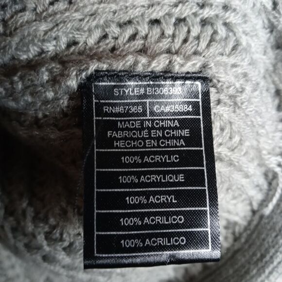 BB Dakota Gray Waterfall Knit Cardigan - Picture 4 of 5